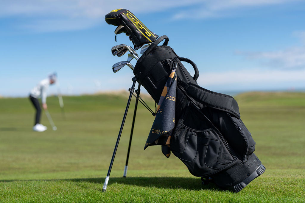 Golf Towel Geometric Yellow- Chipping Putting